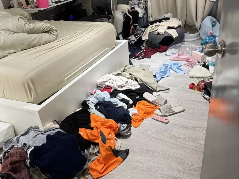 佳輝油漆工程（室內彩妝師）-台北油漆工程推薦,新北油漆居家清潔-服務案例素材-房間清潔前 (2)