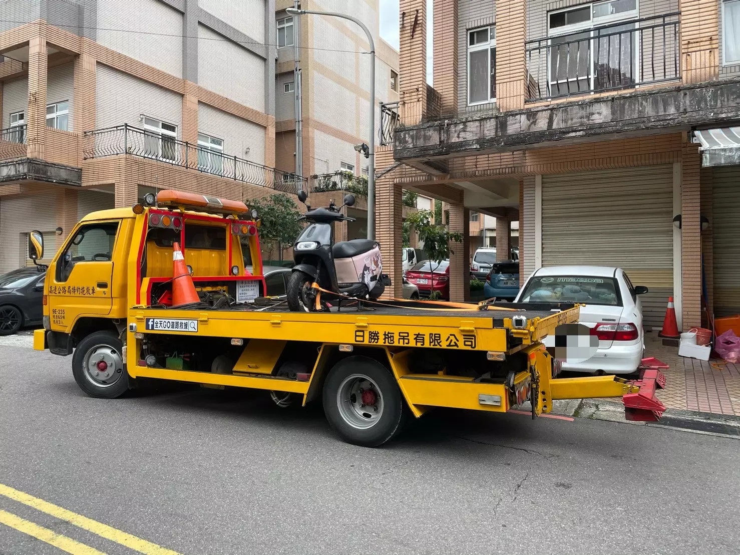 新北道路救援,台北道路救援,基隆道路救援,24小時道路救援-全天go道路救援-服務案例 (18)