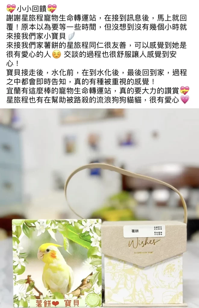 宜蘭寵物禮儀-星旅程寵物生命紀念-0803好評-2